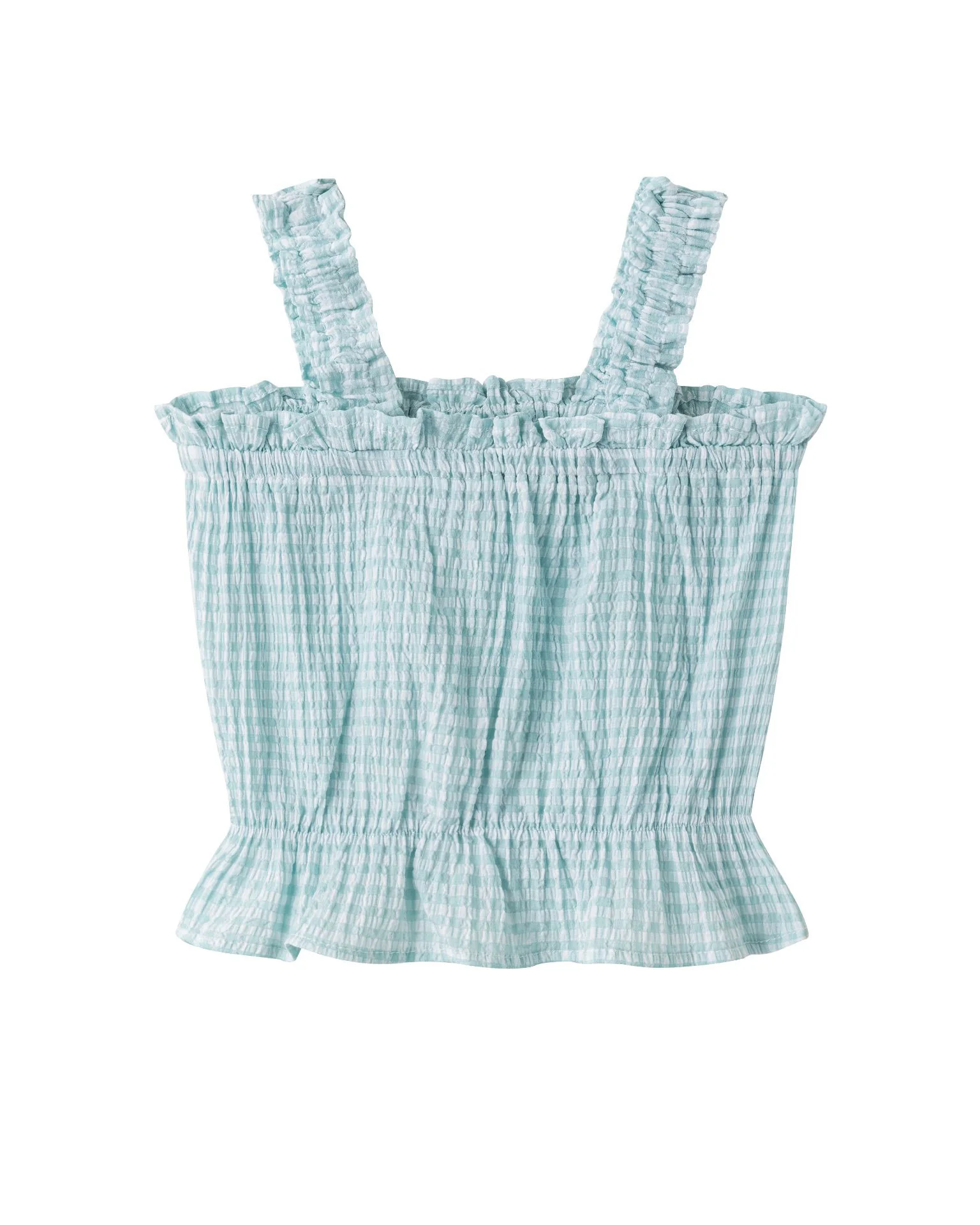 Conjunto niña camiseta vichy y pantalón - Imagen 4