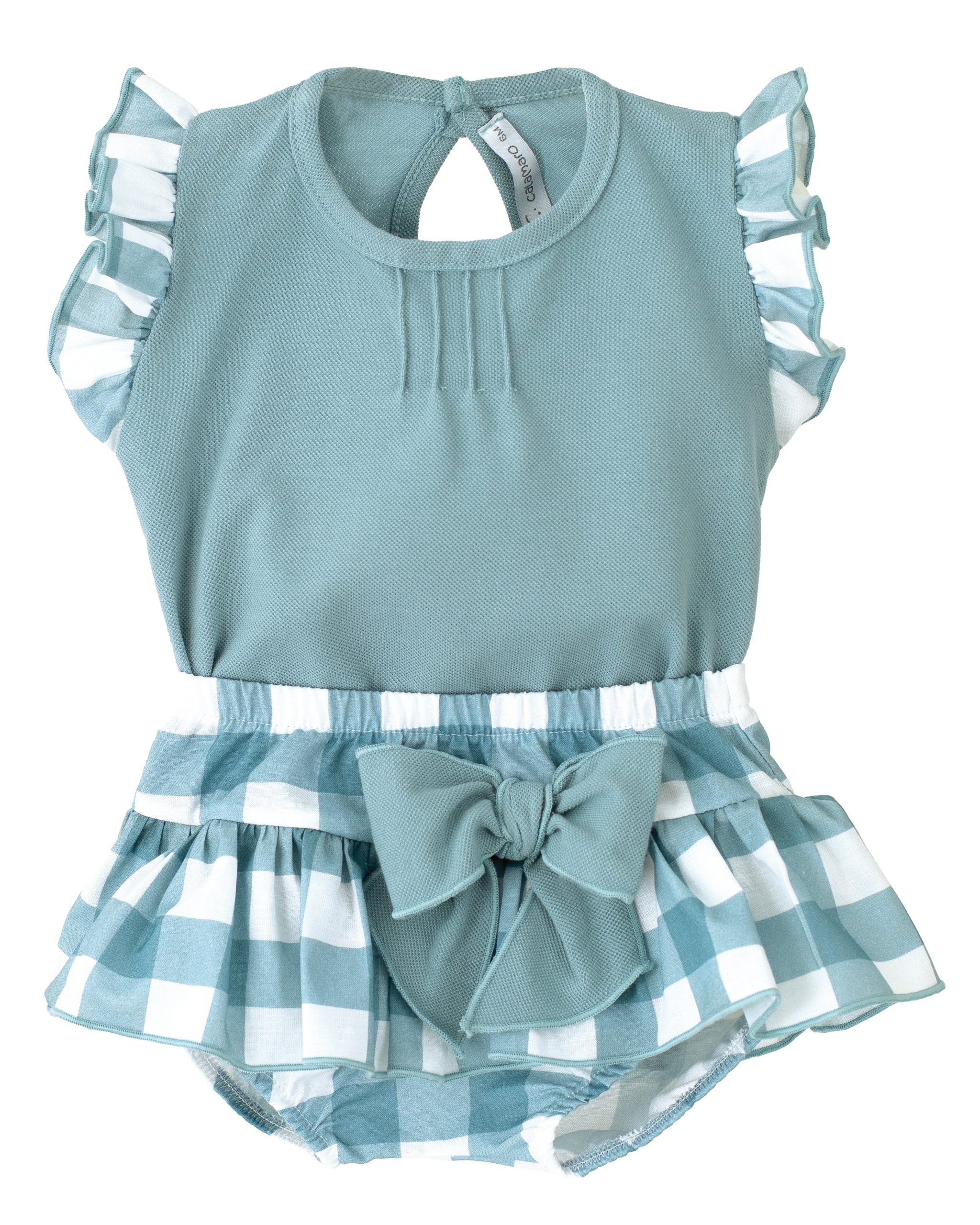 Conjunto Pololo Falda Cuadros Azul - Calamaro - Imagen 2