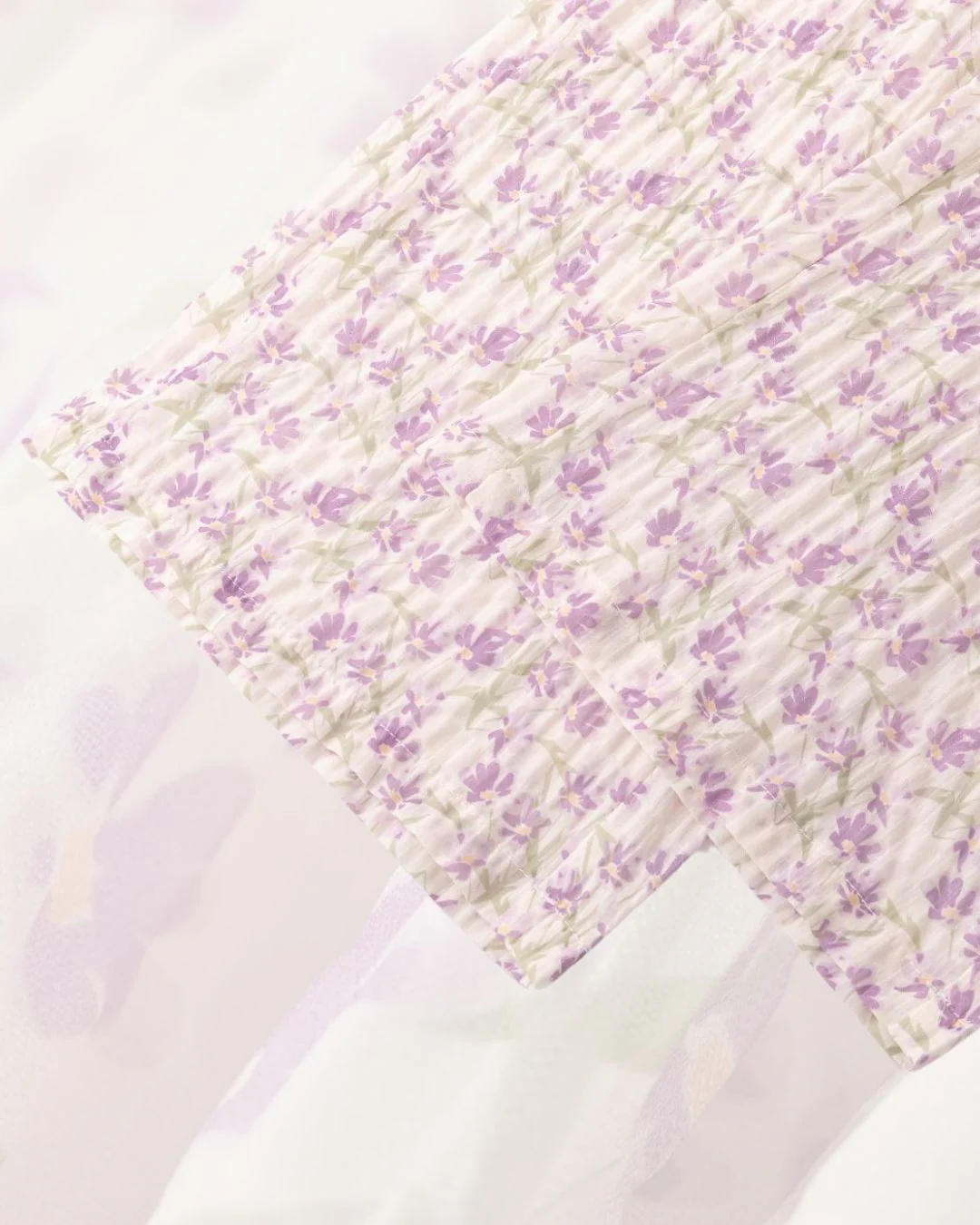 Conjunto Niña Blusa y Pantalón Flores Lila - Imagen 4