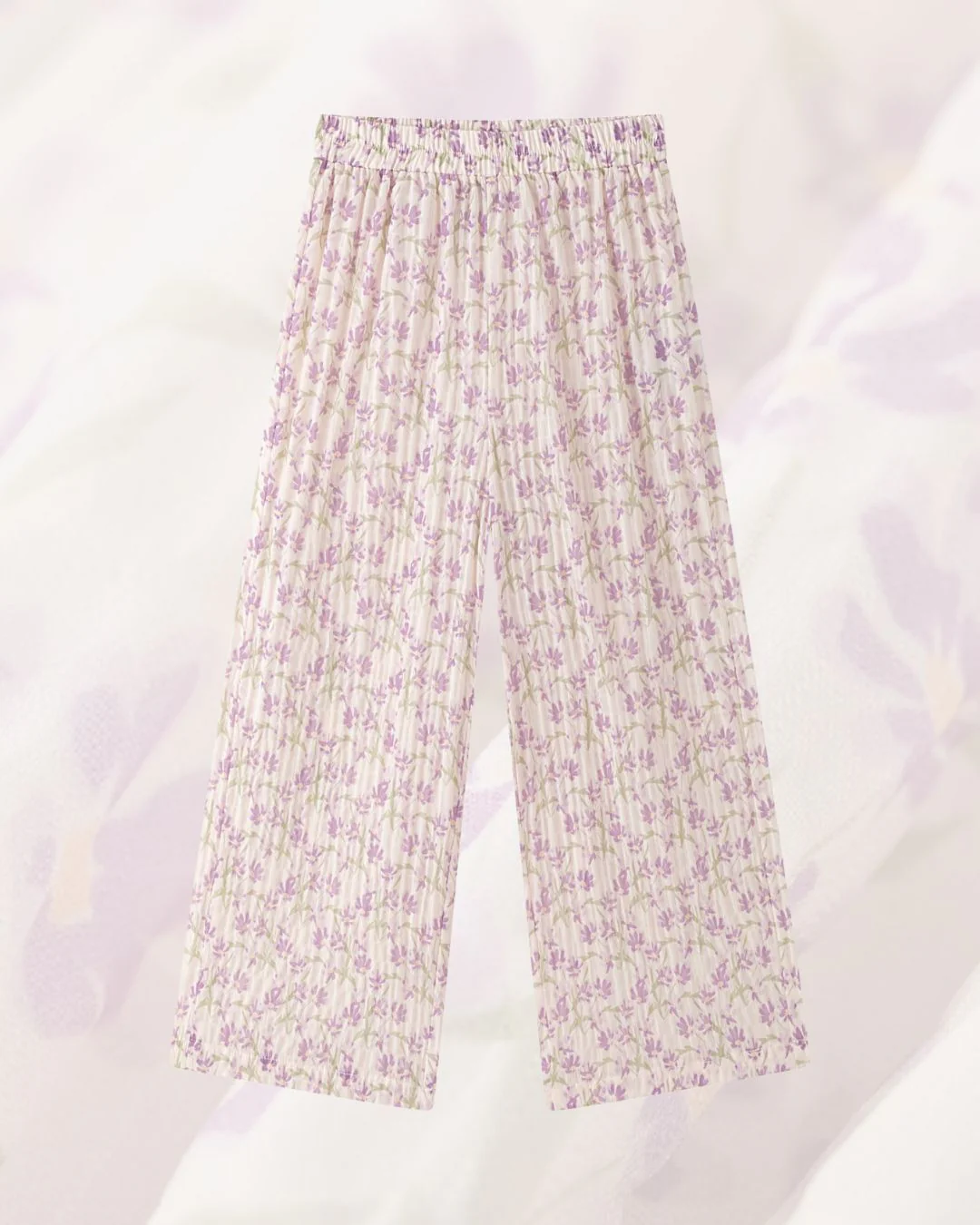 Conjunto Niña Blusa y Pantalón Flores Lila - Imagen 5