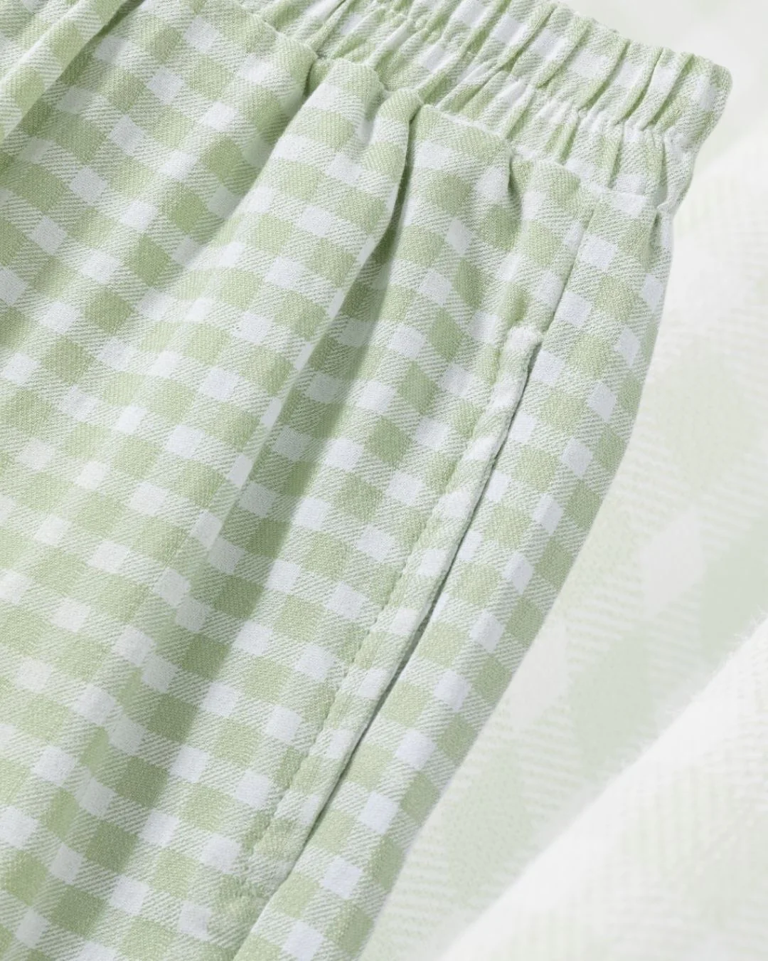 Conjunto Niña Blusa y Pantalón Largo Vichy Verde - Imagen 8