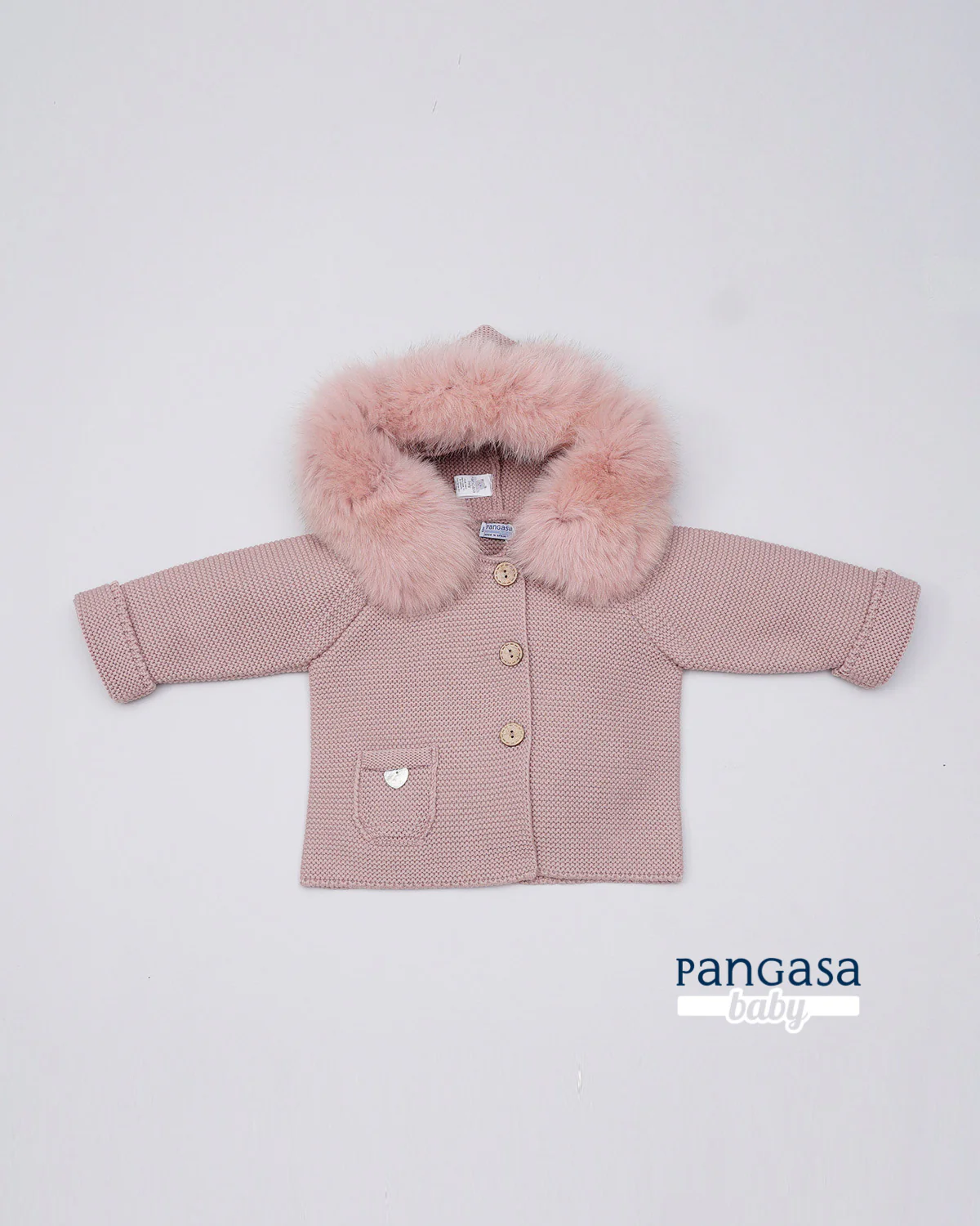 Trenka Luxury Pelo Rosa Vintage - Pangasa Baby - Imagen 5