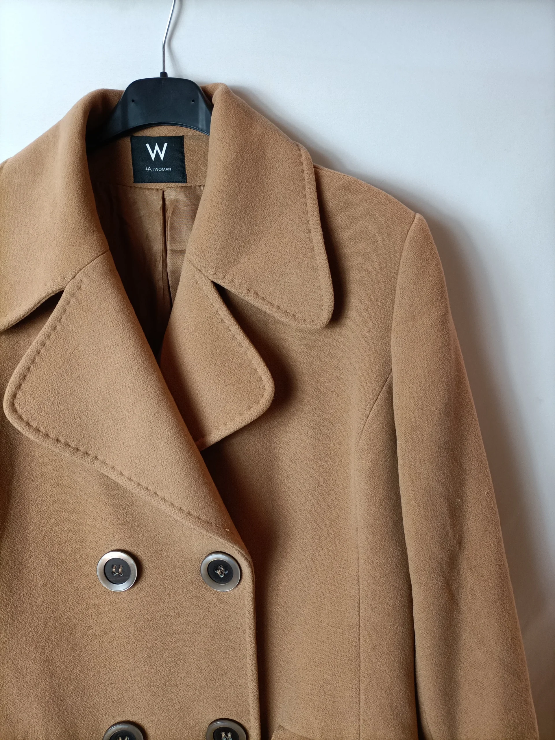 LA WOMAN. Abrigo vintage camel. T. 40 - Imagen 2