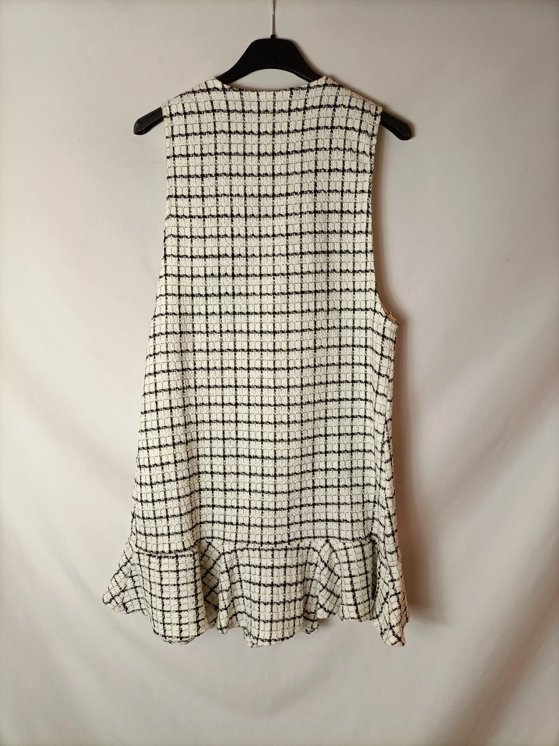 ZARA. Vestido corto tweed T.l - Imagen 3