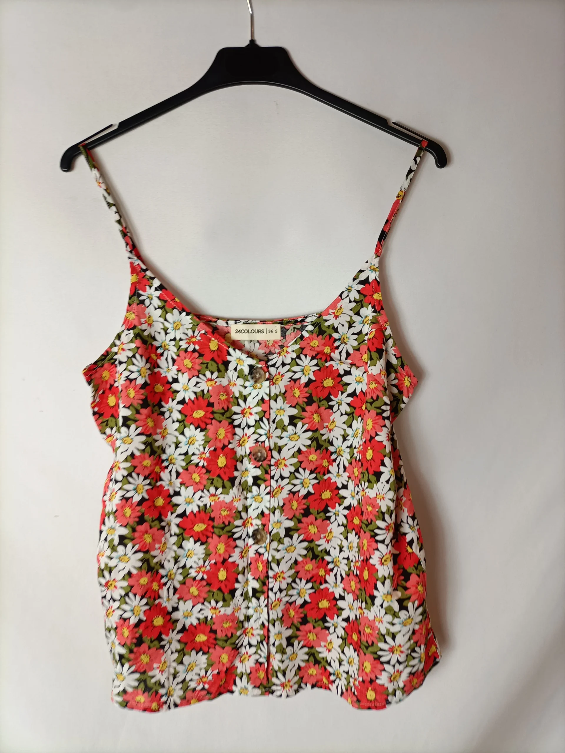 24 COLOURS. Total look top y falda flores. T S - Imagen 2