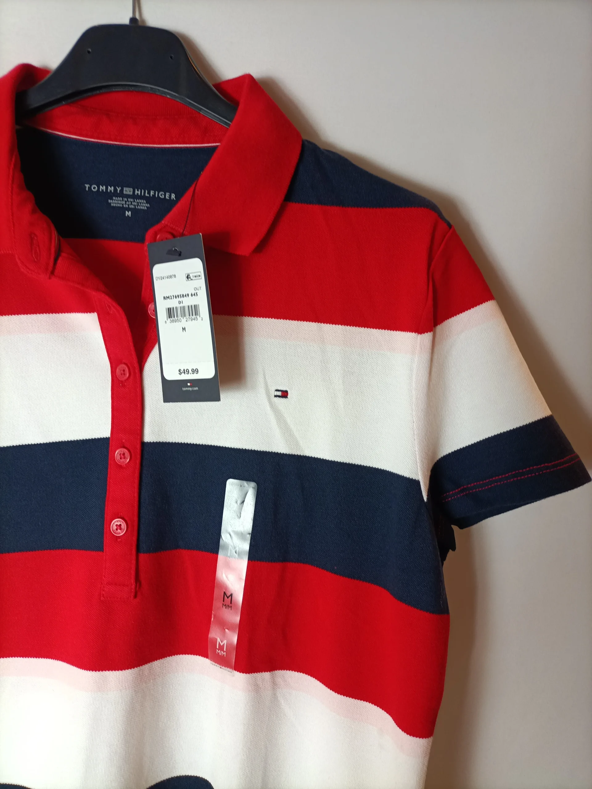 TOMMY HILFIGER. Polo rayas T.m - Imagen 2