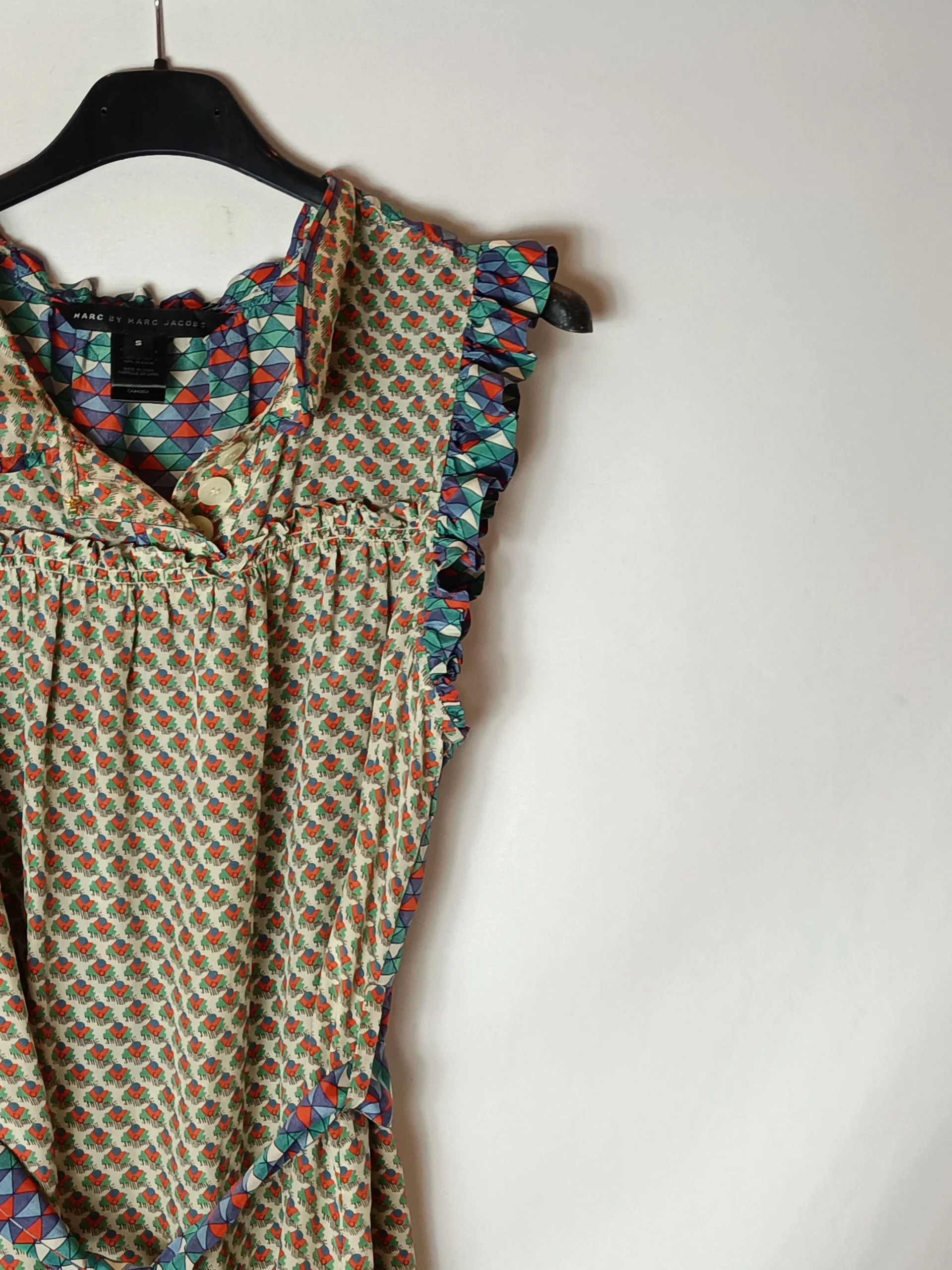 MARC BY MARC JACOBS. Vestido seda estampado. T S - Imagen 2