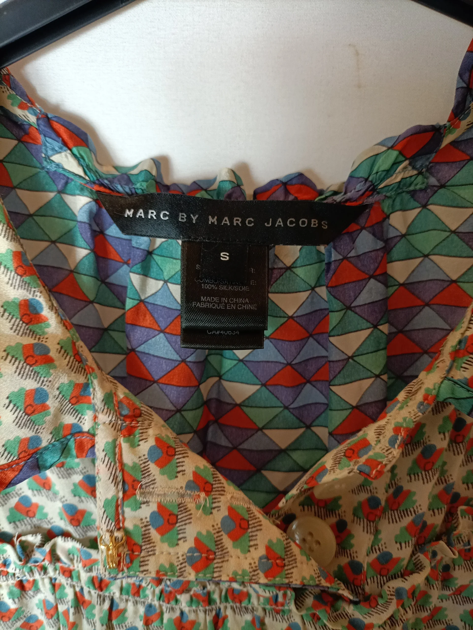 MARC BY MARC JACOBS. Vestido seda estampado. T S - Imagen 3