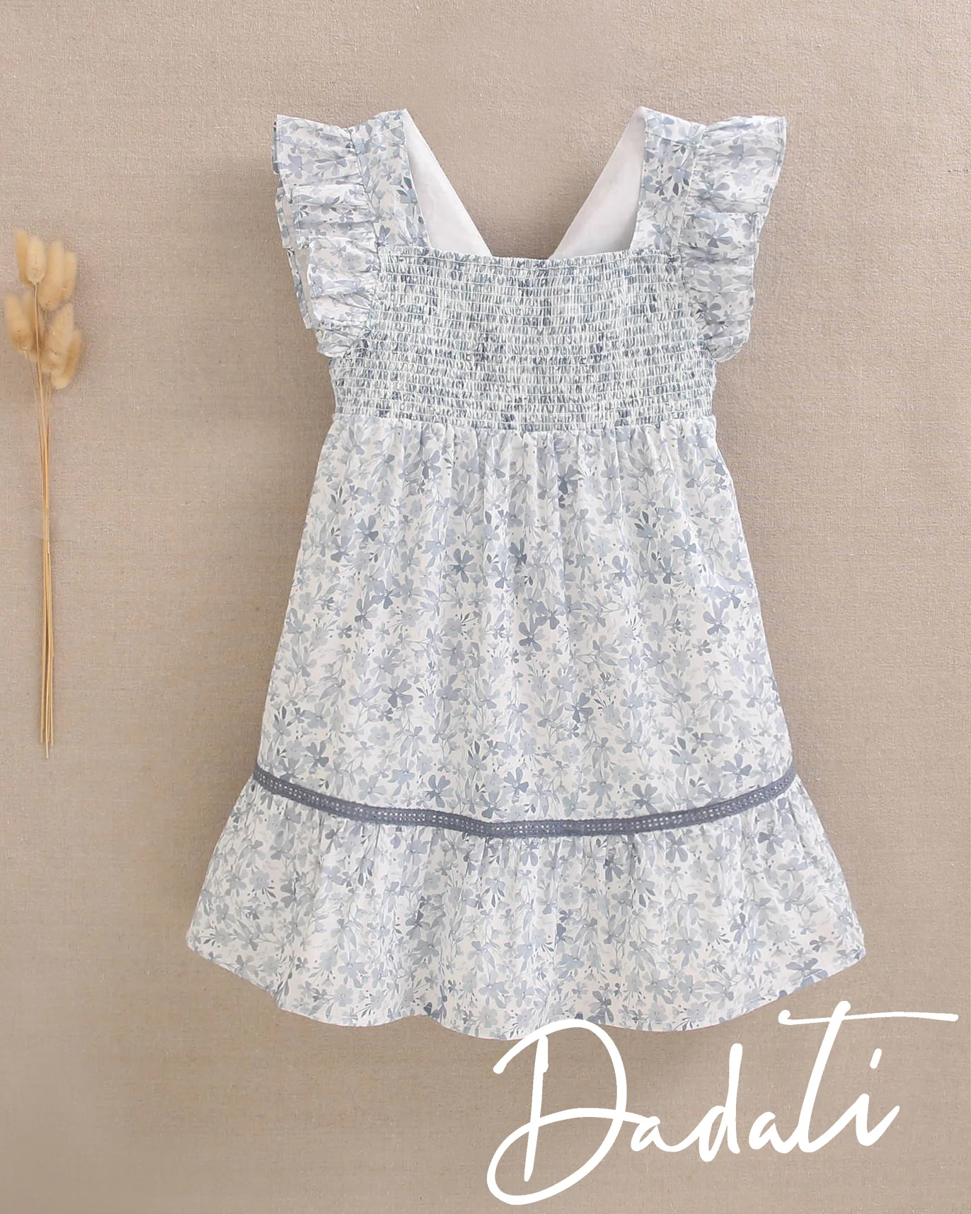Vestido Infantil Flores Colección Blue Monday - Dadati - Imagen 5