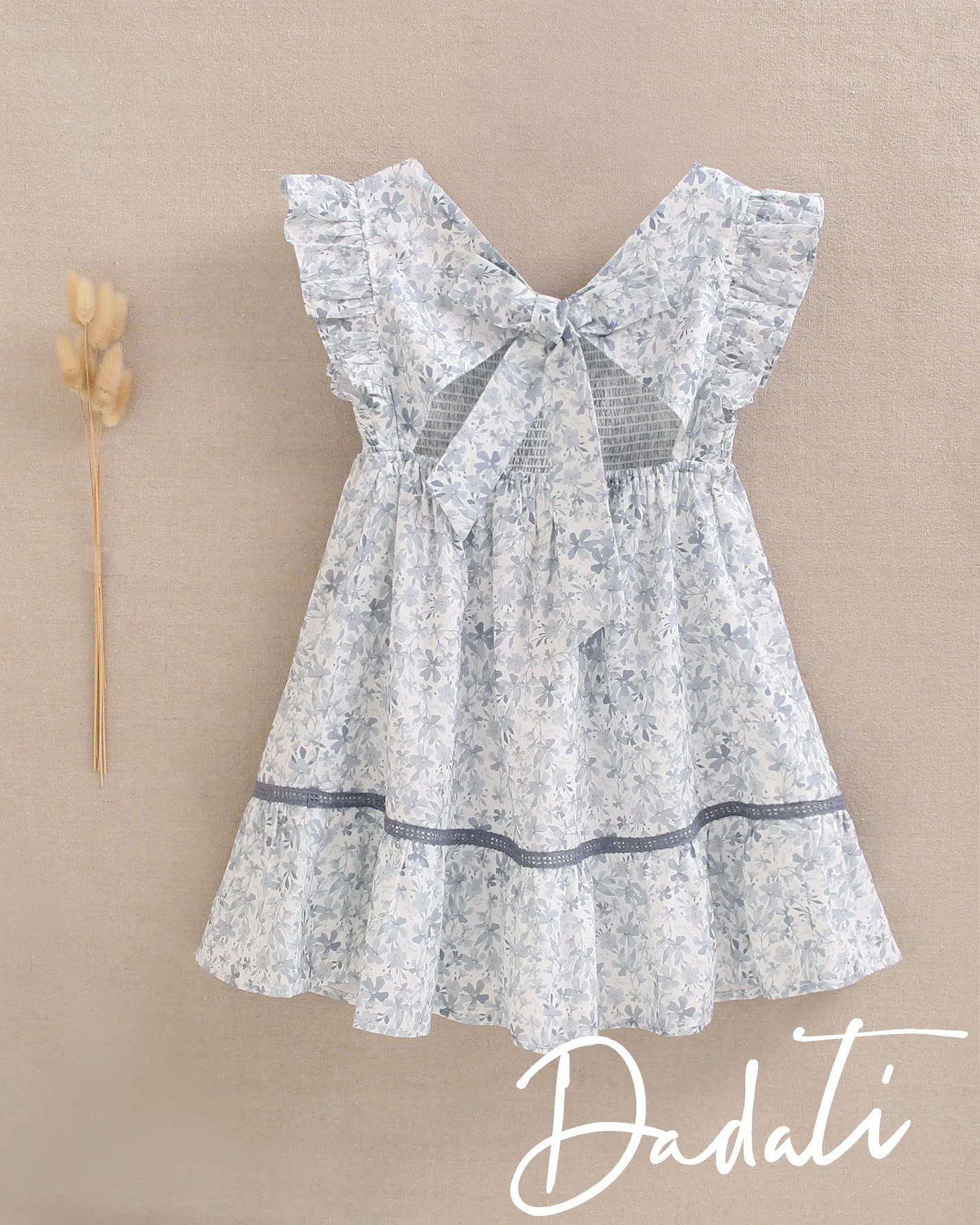 Vestido Infantil Flores Colección Blue Monday - Dadati - Imagen 8