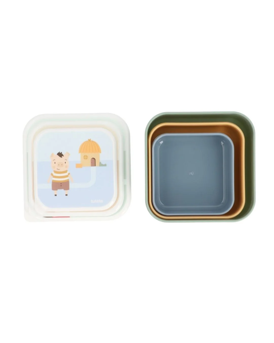 3 Cajas Almuerzo The Three Little Pigs 🐷 Los tres Cerditos - Tutete - Imagen 3