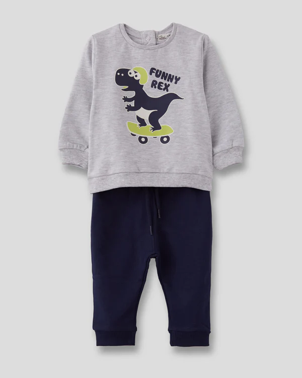 Chandal Funny Rex Gris - Street Monkey - Imagen 2