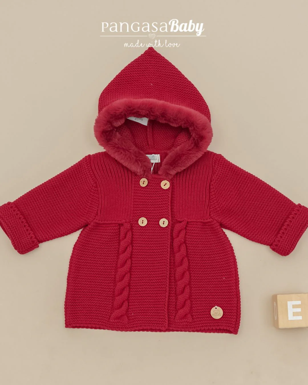 Abrigo Granate Cereza 💖 Rouge Couture - Pangasa Baby