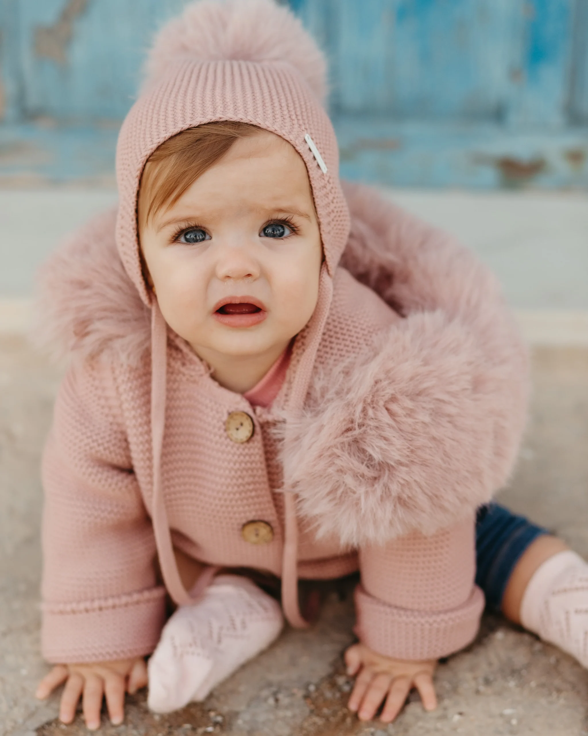 Trenka Luxury Pelo Rosa Vintage - Pangasa Baby