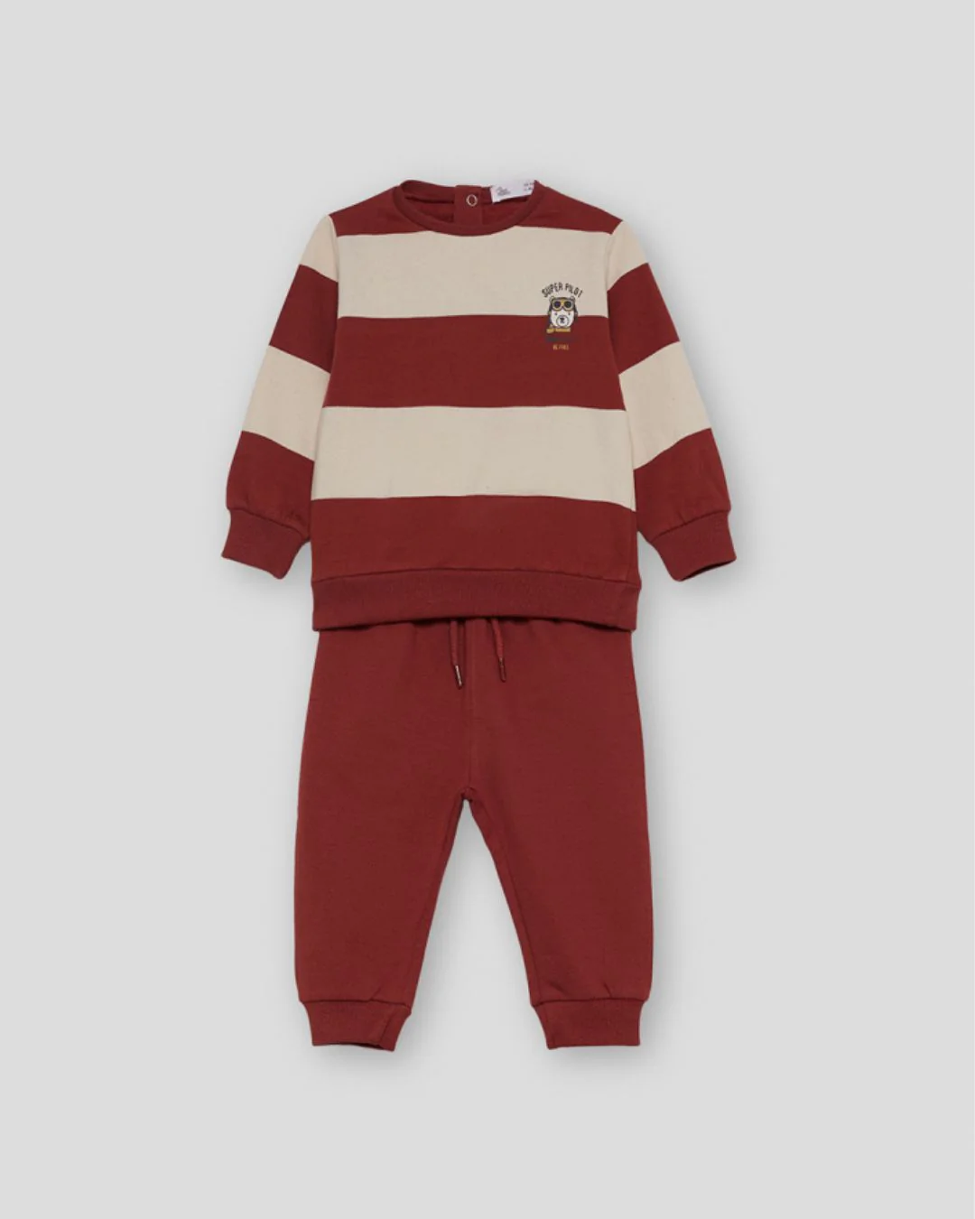 Chandal Rayas Burdeos - Street Monkey 354034 - Imagen 2