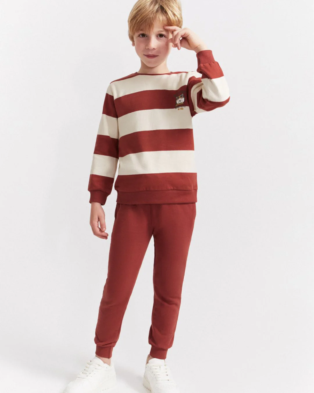 Chandal Rayas Burdeos - Street Monkey 354034