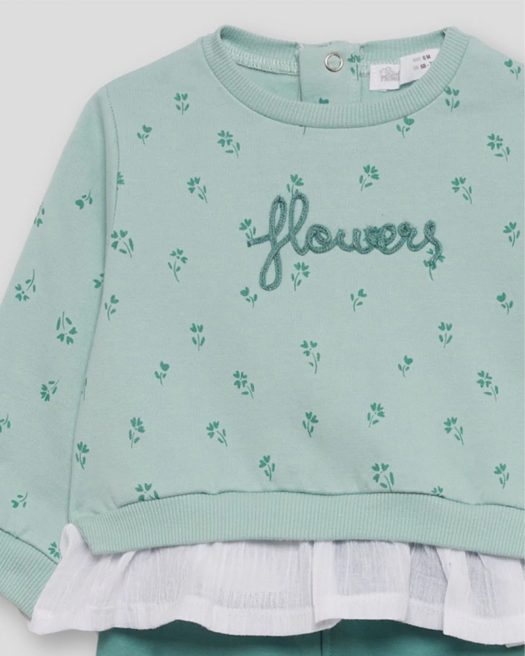 Conjunto Leggins Flowers Verde - Street Monkey 353004 - Imagen 4