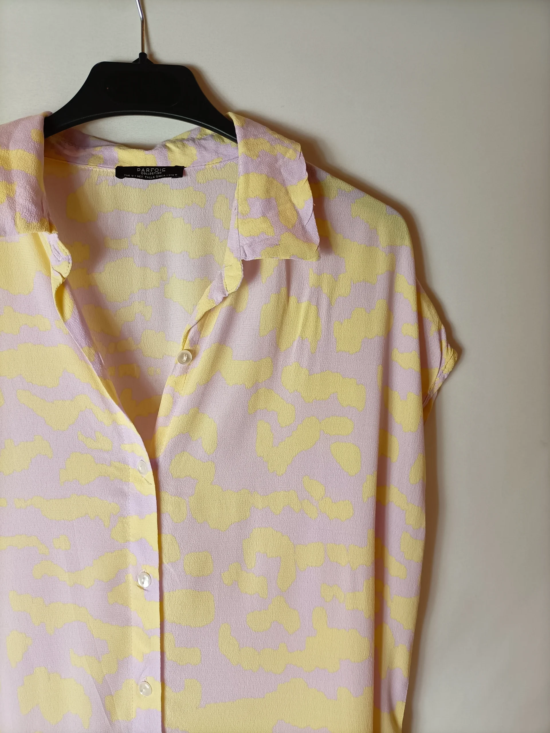 PARFOIS. Vestido largo camisero bicolor. T M (tara) - Imagen 2