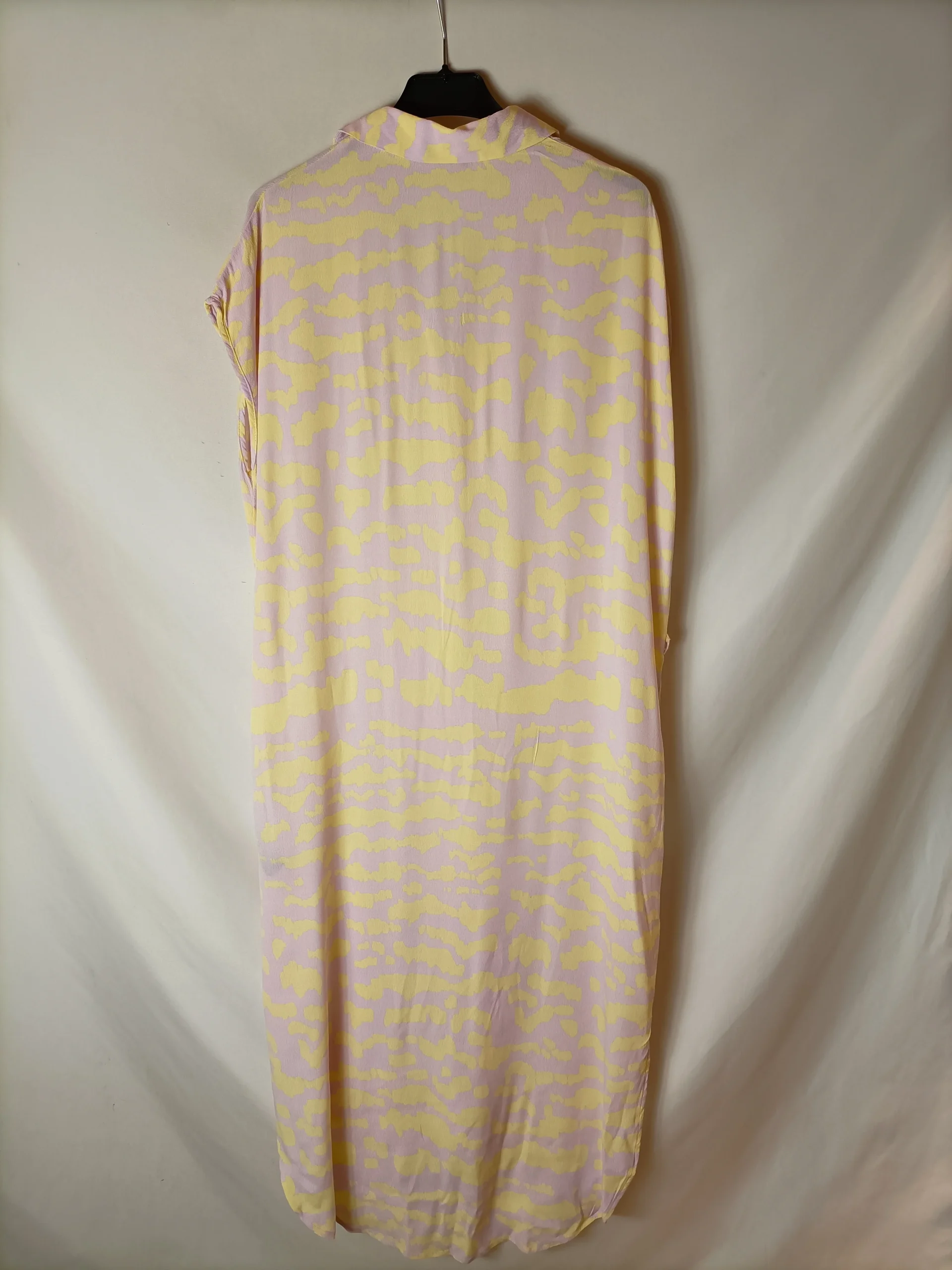 PARFOIS. Vestido largo camisero bicolor. T M (tara) - Imagen 3