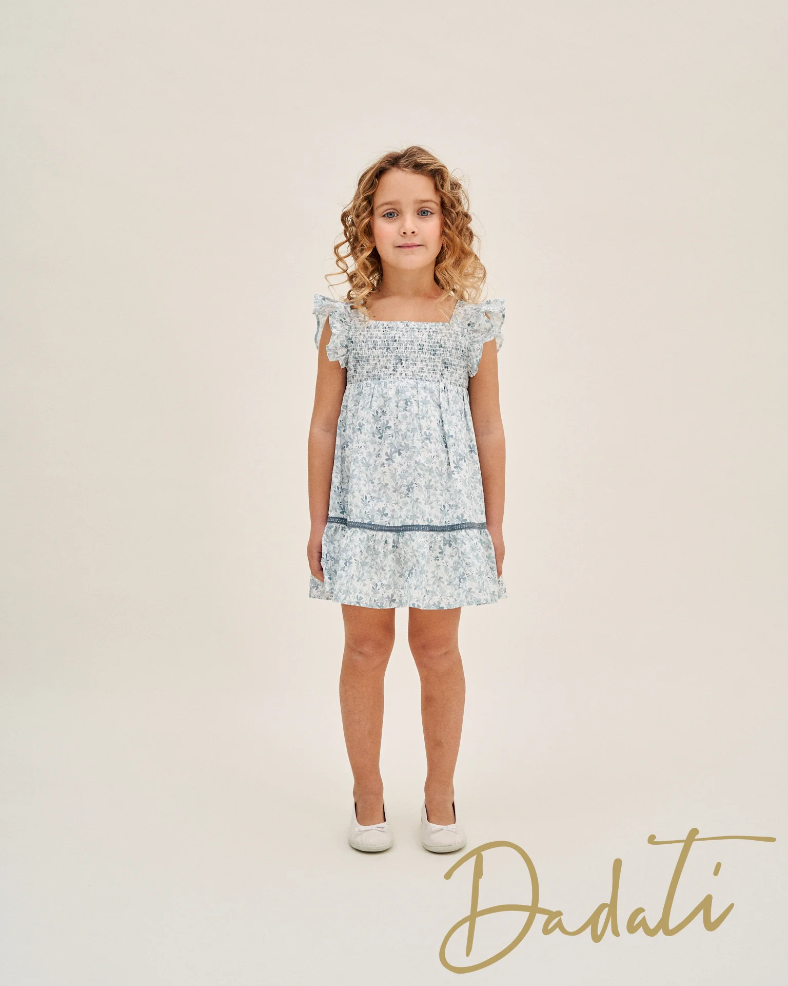 Vestido Infantil Flores Colección Blue Monday - Dadati - Imagen 4