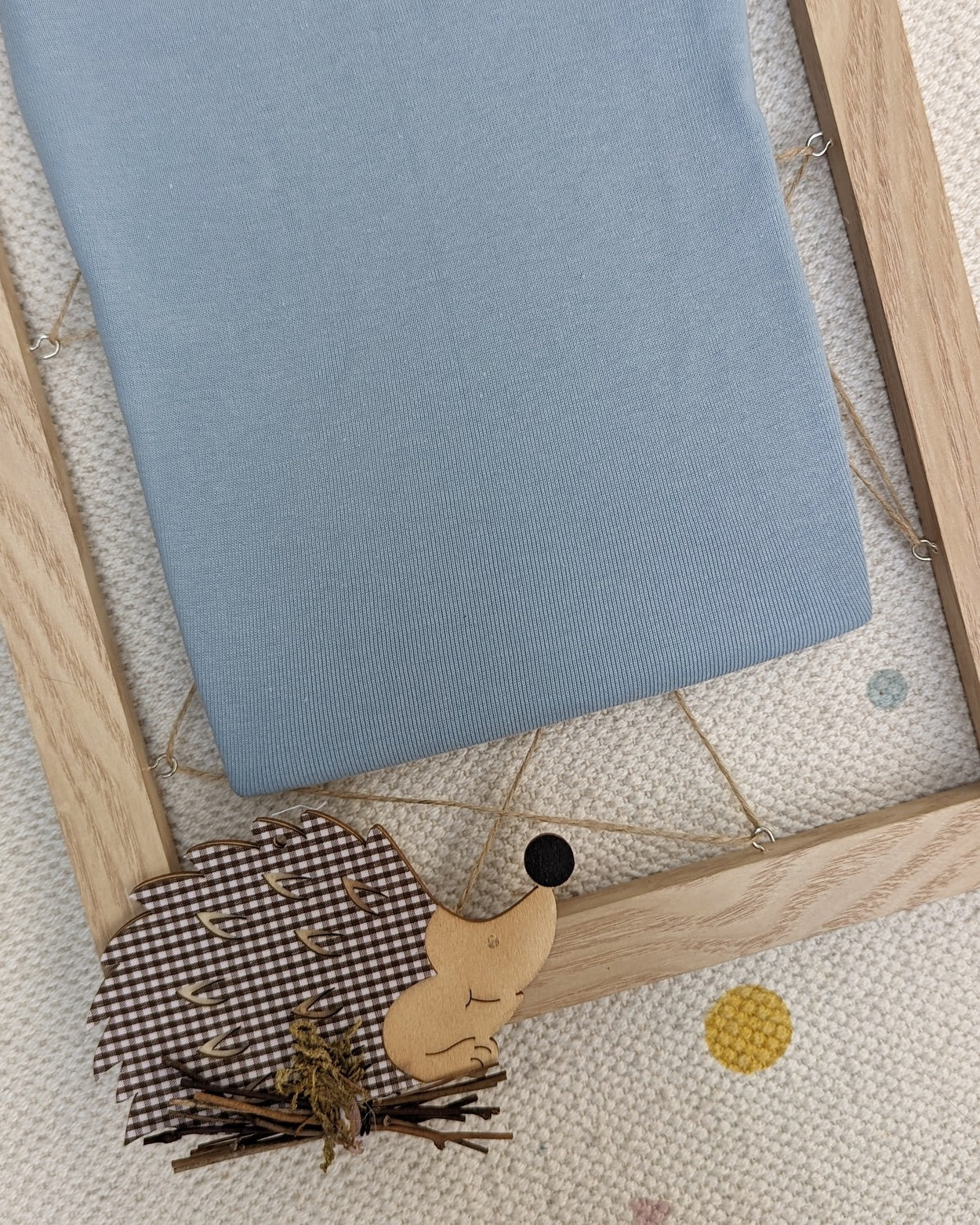 Camiseta semicisne pelito Azul Grisáceo - Imagen 3