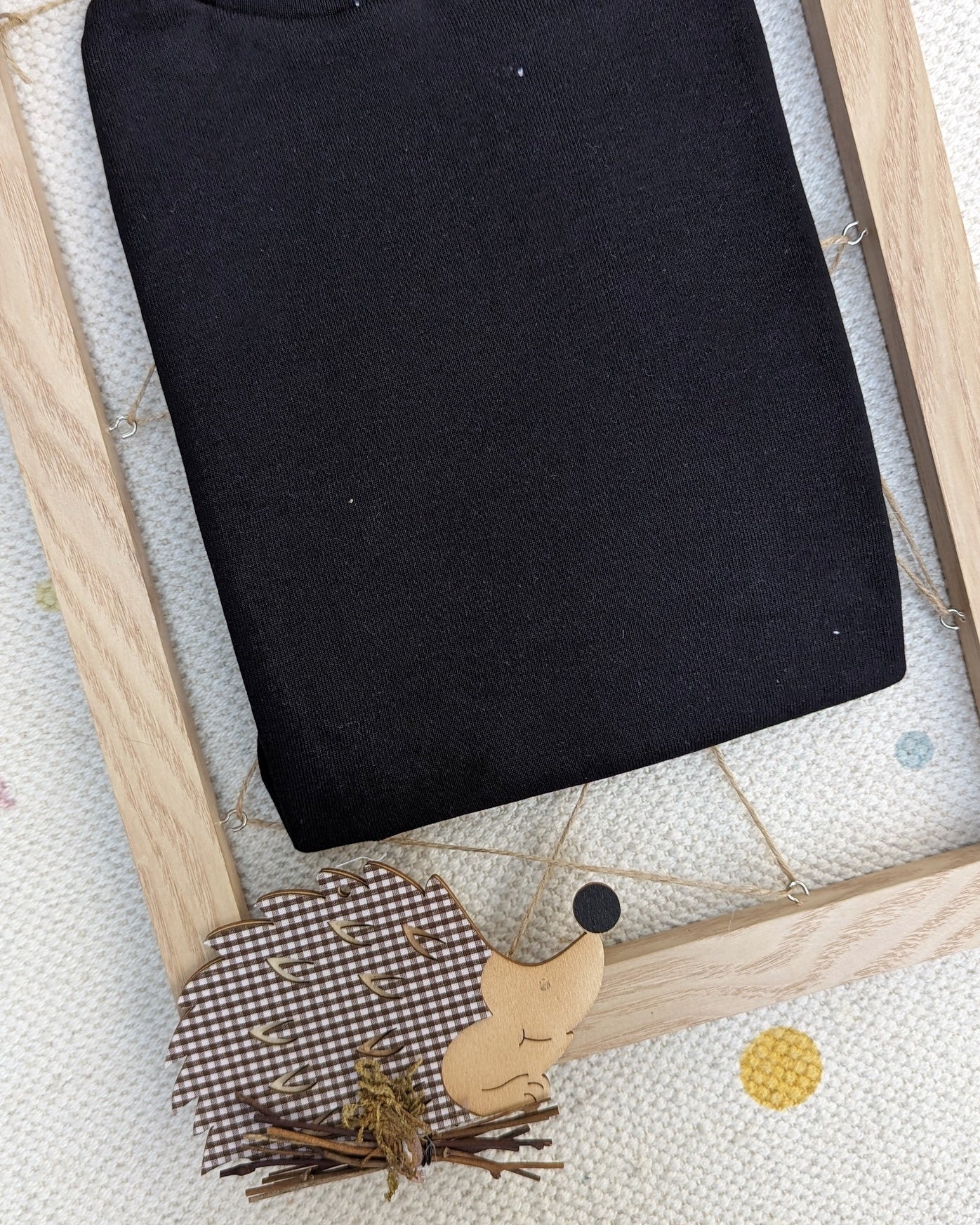 Camiseta semicisne pelito Negra - Imagen 3