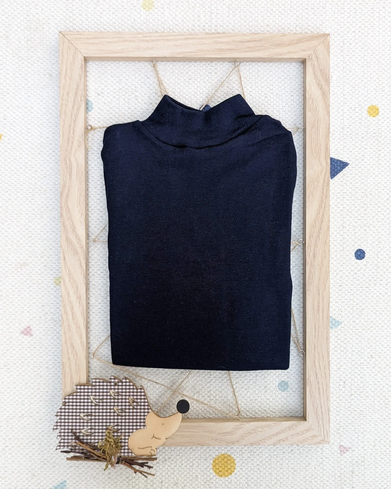 Camiseta semicisne pelito Azul Marino