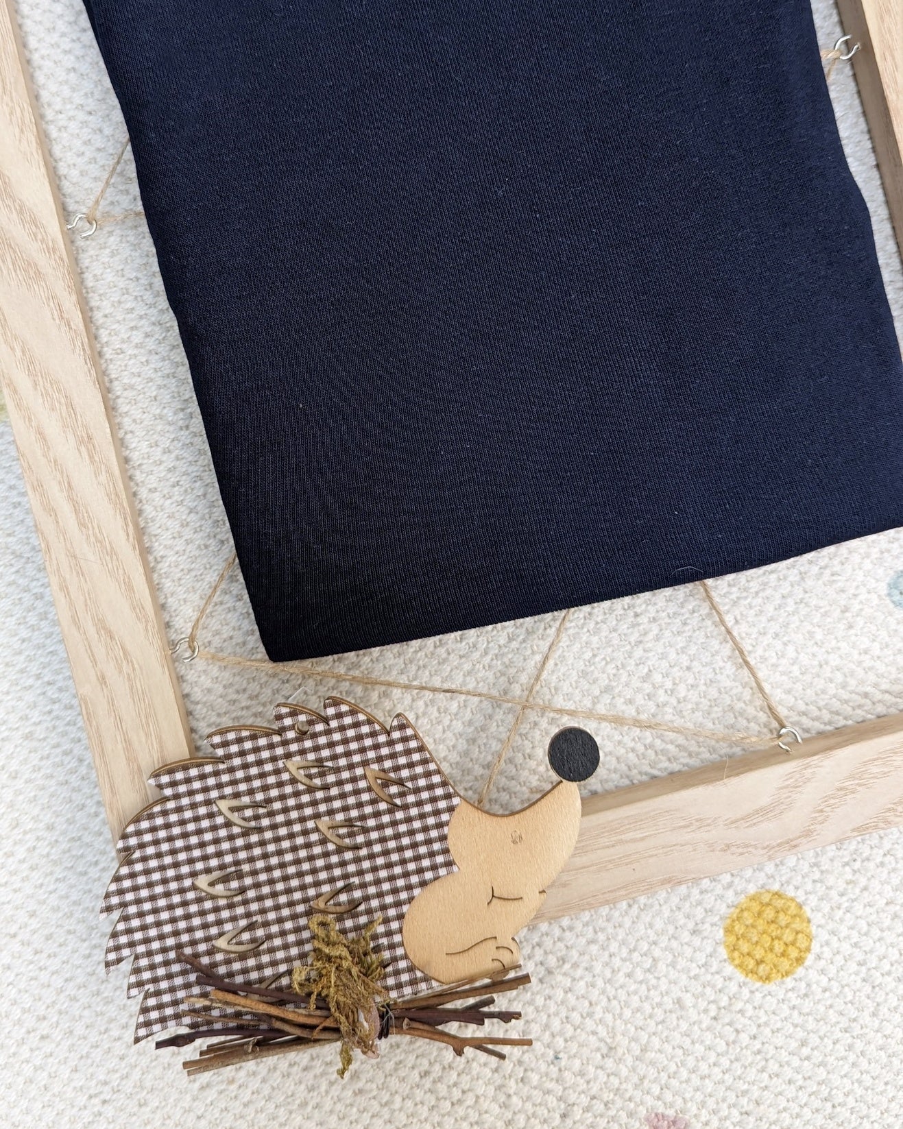 Camiseta semicisne pelito Azul Marino - Imagen 3