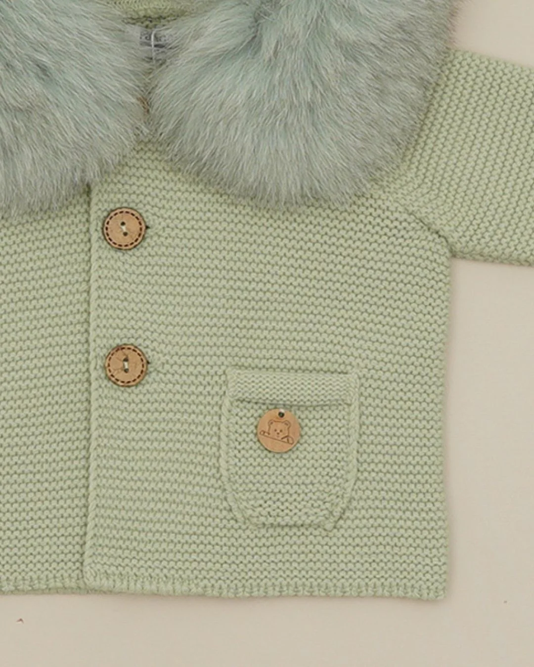 Trenka Luxury Pelo Verde Hoja - Pangasa Baby - Imagen 3