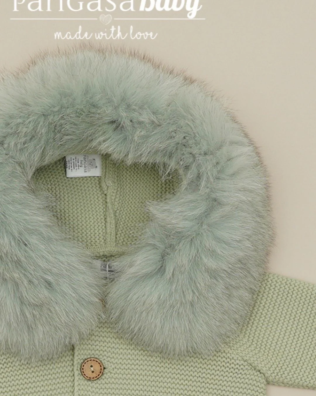 Trenka Luxury Pelo Verde Hoja - Pangasa Baby - Imagen 2